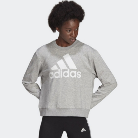 Adidas Ladies' Crewneck Fleece Sweatshirt - Picture 1 of 14